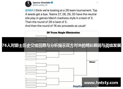 76人对爵士历史交锋回顾与分析揭示双方对决的精彩瞬间与战绩发展